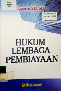 HUKUM LEMBAGA PEMBIAYAAN