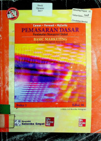 PEMASARAN DASAR: Pendekatan Manajerial Global = Basic Marketing:  A Global-Managerial Approach, Buku 1 Edisi 16