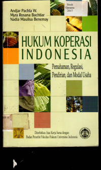 HUKUM KOPERASI INDONESIA: Pemahaman, Regulasi, pendirian, dan Modal Usaha