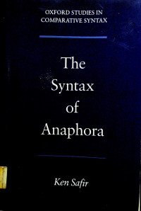 The Syntax of Anaphora