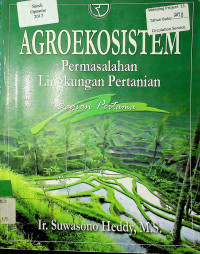 AGROEKOSISTEM Permasalahan Lingkungan Pertanian, Bagian Pertama