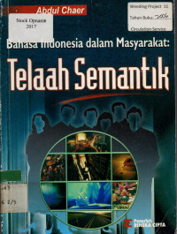 Bahasa Indonesia dalam Masyarakat: Telaah Semantik