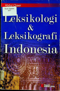 Leksikologi & Leksikografi Indonesia