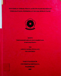 PENYIDIKAN TINDAK PIDANA KORUPSI OLEH KEJAKSAAN TERHADAP DANA PENERIMAAN NEGARA BUKAN PAJAK