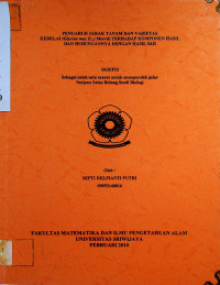 PENGARUH JARAK TANAM DAN VARIETAS KEDELAI (Glycine max (L.) Merril) TERHADAP KOMPONEN HASIL DAN HUBUNGANNYA DENGAN HASIL BIJI