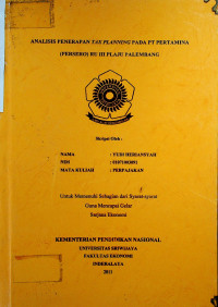 ANALISA PENGARUH JUMLAH WAJIB PAJAK, PEMERIKSAAN PAJAK DAN PENAGIHAN DENGAN SURAT PAKSA TERHADAP PENERIMAAN PAJAK DI KANTOR PELAYANAN PAJAK MADYA PALEMBANG