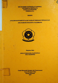 ANALISIS KONTRIBUSI PAJAK DAERAH TERHADAP PENDAPATAN ASLI DAERAH (PAD) KOTA PALEMBANG