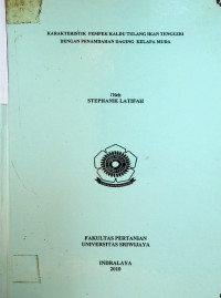 KARAKTERISTIK PEMPEK KALDU TULANG IKAN TENGGIRI DENGAN PENAMBAHAN DAGING KELAPA MUDA