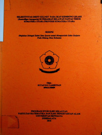 SELEKTIVITAS DRIFT GILLNET PADA IKAN KEMBUNG LELAKI (Rastrelliger kanagurta) DI PERAIRAN BELAWAN PANTAI TIMUR . SUMATERA UTARA PROVINSI SUMATERA UTARA.