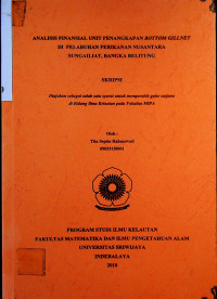 ANALISIS FINANSIAL UNIT PENANGKAPAN BOTTOM GILLNET DI PELABUHAN PERIKANAN NUSANTARA SUNGAILIAT, BANGKA BELITUNG