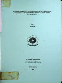 EVALUASI KECERNAAN IN VITRO RUMPUT KUMPAI (Hymenachne Amplexicaulis) YANG DIFERMENTASI DENGAN WM-4 (Effective Microorganisme 4)