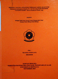 SKRINING KAPANG ANTAGONIS TERHADAP JAMUR AKAR PUTIH (Rigidoporus microporus (Swartz; Fr.) van Overeem) DARI RIZOSFER TANAMAN KARET (Hevea brasiliensis Muell. Arg)