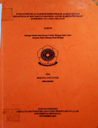 STUDI KOMUNITAS MAKROZOOBENTHOS DI ALIRAN SUNGAI SENANGKALAN KECAMATAN BANDING AGUNG KABUPATEN OGAN KOMERING ULU (OKU) SELATAN