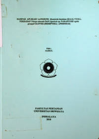 DAMPAK APLIKASI LANGSUNG Beauveria bassiana (BALS.) VUILL. TERHADAP Trioxys sinensis DAN Lipolexis sp. PARASITOID Aphis gossypii GLOVER (HEMIPTERA: APHIDIDAE)