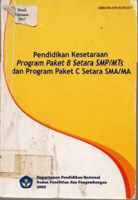 Pendidikan Kesetaraan Program Paket B Setara SMP/MTS dan Program Paket C Setara SMA/MA