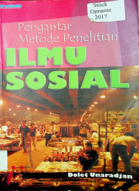 Pengantar Metode Penelitian ILMU SOSIAL