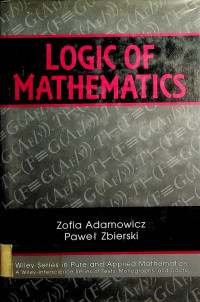 LOGIC OF MATHEMATICS: A Modern Course Of Classical Logic