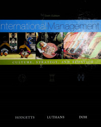 International Management: CULTURE, STRATEGY, AND BEHAVIOR