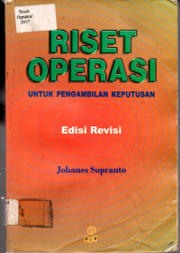 RISET OPERASI UNTUK PENGAMBILAN KEPUTUSAN Edisi Revisi