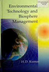 Environmental Technology and Biosphere Management