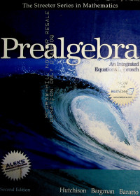 Prealgebra; An Integrated Equations Approach