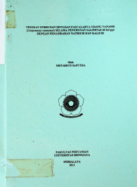 TINGKAT STRES DAN SINTASAN PASCALARVA UDANG VANAME (Litopenaeus vannamei) SELAMA PENURUNAN SALINITAS 20-0,5 ppt DENGAN PENAMBAHAN NATRIUM DAN KALIUM