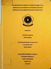 ANALISIS TREND DAN PENERAPAN KONSEP ECONOMIC VALUE ADDED (EVA) DALAM MENGEVALUASI KINERJA KEUANGAN PERUSAHAAN PADA SUBSEKTOR BUILDING CONSTRUCTION