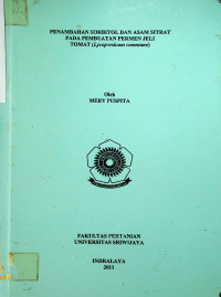 PENAMBAHAN SORBITOL DAN ASAM SITRAT PADA PEMBUATAN PERMEN JELI TOMAT (Lycopersicum commune)