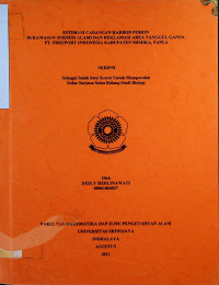 ESTIMASI CADANGAN KARBON POHON DI KAWASAN SUKSESI ALAMI DAN REKLAMASI AREA TANGGUL GANDA PT. FREEPORT INDONESIA KABUPATEN MIMIKA, PAPUA.