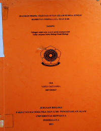 DIAGRAM PROFIL VEGETASI HUTAN GELAM DI DESA SUNGAI RAMBUTAN INDERALAYA OGAN ILIR