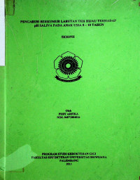 PENGARUH BERKUMUR LARUTAN TEH HIJAU TERHADAP pH SALIVA PADA ANAK USIA 8-10 TAHUN