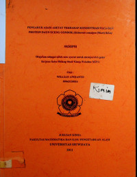 PENGARUH ASAM ASETAT TERHADAP KONSENTRASI Fe, Cu DAN PROTEIN DAUN ECENG GONDOK (Eichornia crassipes (Mart) Solm)