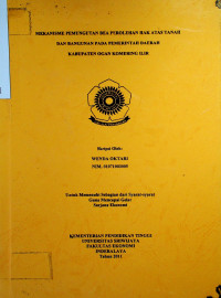 MEKANISME PEMUNGUTAN BEA PEROLEHAN HAK ATAS TANAH DAN BANGUNAN PADA PEMERINTAH DAERAH KABUPATEN OGAN KOMERING ILIR
