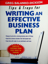 Tips & Traps for WRITING AN EFFECTIVE BUSINESS PLAN