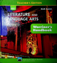 Teacher's Edition : Litrature and Language Arts Sixth Course