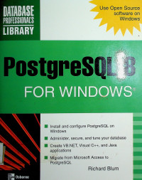 PostgreSQL 8 for Windows