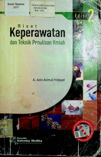 Riset Keperawatan dan Teknik Penulisan Ilmiah, Edisi 2