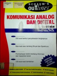 SCHAUM’S OUTlines: KOMUNIKASI ANALOG DAN DIGITAL