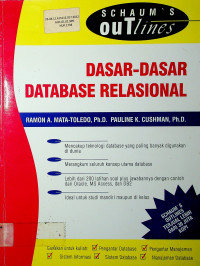 Schaum' Outlines: DASAR-DASAR DATABASE RELASIONAL