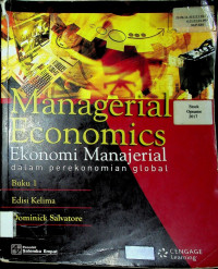 Managerial Economics Ekonomi Manajerial Dalam Perekonomian Global Buku 1 Edisi Kelima