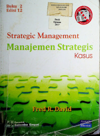 Strategic Management : Managemen Strategis konsep (BUKU 2)