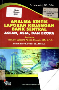 ANALISA KRITIS LAPORAN KEUANGAN BANK SENTRAL ASEAN, ASIA DAN EROPA