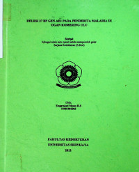 DELESI 27 BP GEN AE1 PADA PENDERITA MALARIA DI OGAN KOMERING ULU