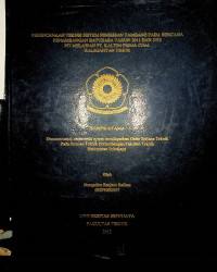 PERENCANAAN TEKNIS SISTEM PENIRISAN TAMBANG PADA RENCANA PENAMBANGAN BATUBARA TAHUN 2011 DAN 2012 PIT MELAWAN PT. KALTIM PRIMA COAL KALIMANTAN TIMUR