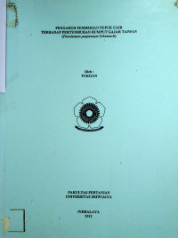 PENGARUH PEMBERIAN PUPUK CAIR TERHADAP PERTUMBUHAN RUMPUT GAJAH TAIWAN (Pennisetum purpureum Schumach)