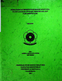 PERBANDINGAN SENSITIVITAS PENGECAPAN PADA WANITA DI MASA OVULASI, MENSTRUASI, DAN PASCAMENOPAUSE