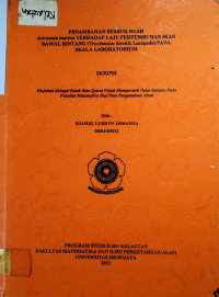 PENAMBAHAN SERBUK BUAH Avicennia marina TERHADAP LAJU PERTUMBUHAN IKAN BAWAL BINTANG (Trachinotus blochii, Lacepede) PADA SKALA LABORATORIUM