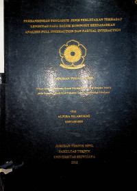 PERBANDINGAN PENGARUH JENIS PERLETAKAN TERHADAP LENDULAN PADA BALOK KOMPOSIT BERDASARKAN ANALISIS FULL INTERACTION DAN PARTIAL INTERACTION