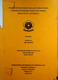 PENGARUH PERGERAKAN KURS VALUTA ASING TERHADAP HARGA SAHAM INDUSTRI PERBANKAN DI BURSA EFEK INDONESIA PERIODE JUNI 2011 - SEPTEMBER 2011