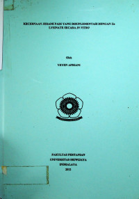 KECERNAAN JERAMI PADI YANG DISUPLEMENTASI DENGAN Zn LYSINATE SECARA IN VITRO